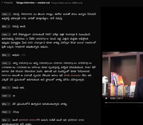 How to Get Accurate Hindi, Hinglish and Regional-Language Transcripts