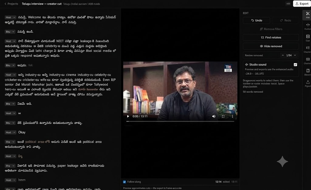 How to Transcribe a Video to Text — Including Hindi, Telugu and Hinglish